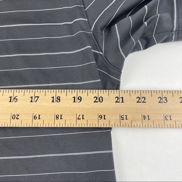 C9 Champion Duo Dry Polo Shirt Mens Large Gray Striped Short Sleeve - Picture 7 of 8